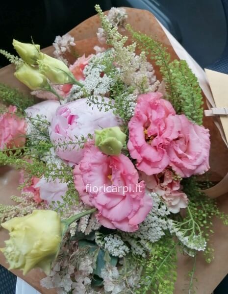 Bouquet sui toni del rosa